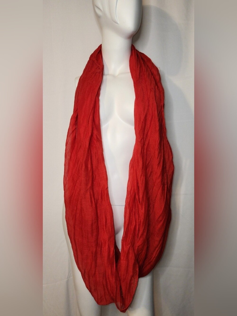 Red Infinity Scarf - Picture 3 of 7